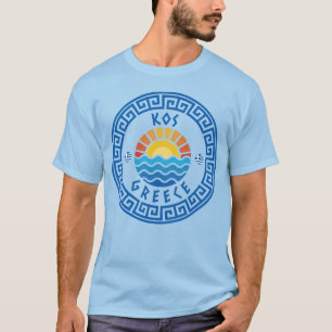 KOS eiland, Griekenland - Lichtblauwe heren T-shirt