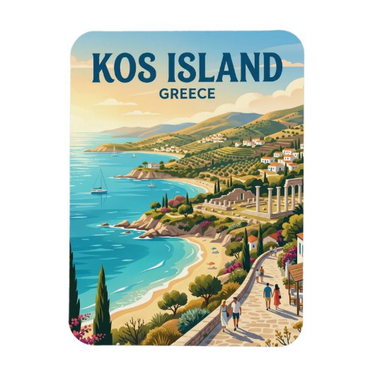 Kos Eiland Griekenland Magneet (Verticaal)