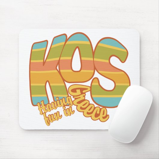 KOS Greece custom mousepad Muismat (Met muis)