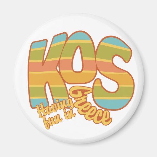 KOS Griekenland custom magneet (Voorkant)