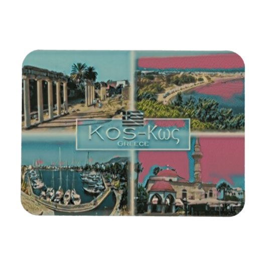 Kos - Griekenland - Mozaïek - Magneet (Horizontaal)