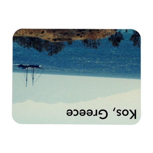 Kos, Griekenland Piratenschip in het Zee Magnet Magneet (Horizontaal)