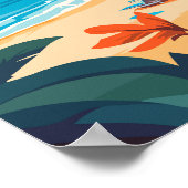 Kos Griekenland Reizen Kunst Vintage Poster (Hoek)