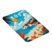 Kos Griekenland Travel Art Vintage Magneet (Rechterzijde)