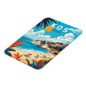 Kos Griekenland Travel Art Vintage Magneet (Linkerzijde)