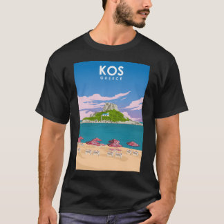 Kos Griekenland Zomer Strand Reizen Poster T-shirt