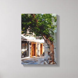 Kos Island Alleyway Charm Canvas Afdruk