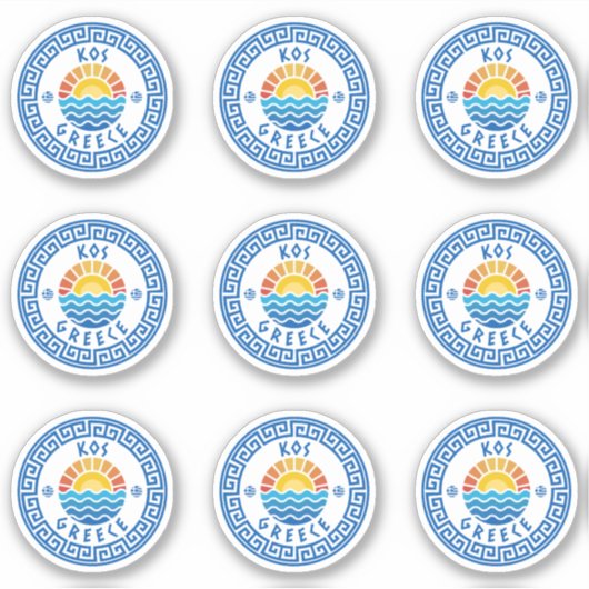 KOS Island, Greece Multiple Pack Sticker (Voorkant)