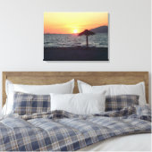 KOs Island Griekenland Mastichari Beach Sunset Can Canvas Afdruk (Insitu (Slaapkamer))