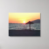KOs Island Griekenland Mastichari Beach Sunset Can Canvas Afdruk (Voorkant)
