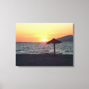 KOs Island Griekenland Mastichari Beach Sunset Can Canvas Afdruk