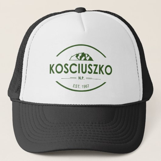 Kosciuszko Nationaal Park Trucker Pet (Voorkant)