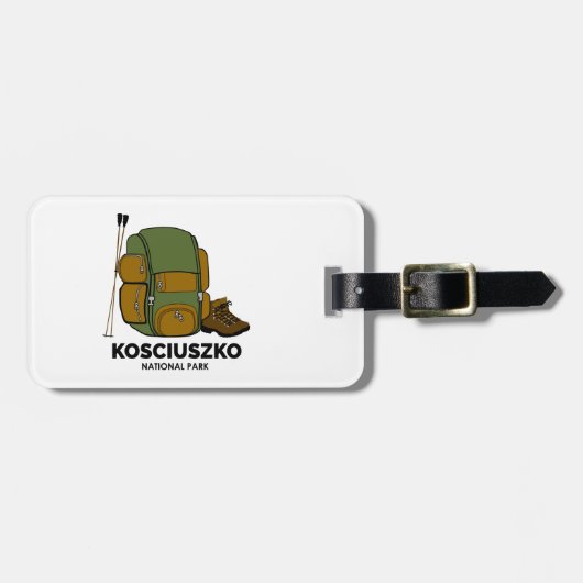 Kosciuszko National Park Backpack Bagagelabel (Voorkant horizontaal)