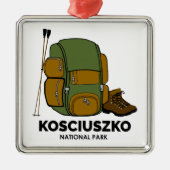 Kosciuszko National Park Backpack Metalen Ornament (Voorkant)