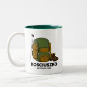 Kosciuszko National Park Backpack Tweekleurige Koffiemok (Links)