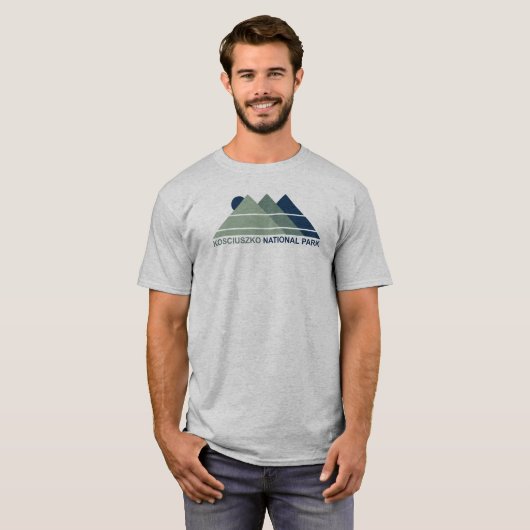 Kosciuszko National Park Mountain Sun T-shirt (Voorkant volledig)