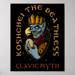 Koshchei Onsterfelijke Afkomst Paganisme Oekraine Poster