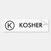 KOSHER BUMPERSTICKER (Voorkant)
