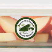 Kosher Dill augurken Labels (Aangebracht)