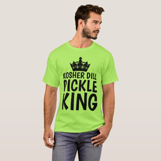 KOSHER DILL PICKLE KING T-shirts (Voorkant volledig)