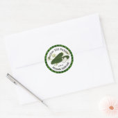 Kosher Dill Pickles Plaid  1,5" Ronde Sticker (Envelop)