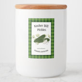 Kosher Dill Pickles Plaid V Etiket (Voorkant)