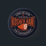 Kosher Ham voor Chrismukkah Hanukkah Ronde Button 3,2 Cm<br><div class="desc">Viel Hanukkah met trots en humor samen met de hele familie. Dit grafisch festival maakt een perfect cadeau voor de feestdagen.</div>