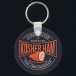 Kosher Ham voor Chrismukkah Hanukkah Sleutelhanger<br><div class="desc">Viel Hanukkah met trots en humor samen met de hele familie. Dit grafisch festival maakt een perfect cadeau voor de feestdagen.</div>