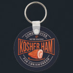 Kosher Ham voor Chrismukkah Hanukkah Sleutelhanger<br><div class="desc">Viel Hanukkah met trots en humor samen met de hele familie. Dit grafisch festival maakt een perfect cadeau voor de feestdagen.</div>