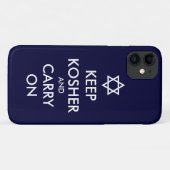 Kosher houden en doorgaan Case-Mate iPhone case (Achterkant (horizontaal))