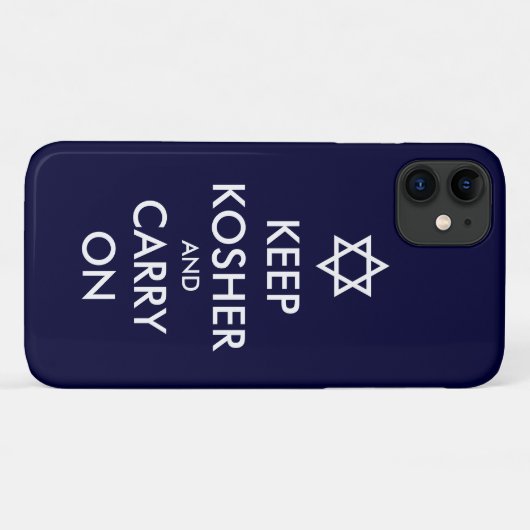 Kosher houden en doorgaan Case-Mate iPhone case (Achterkant (horizontaal))