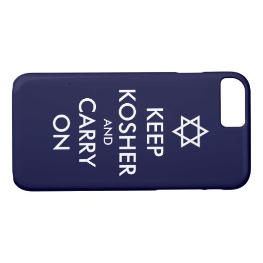 Kosher houden en doorgaan Case-Mate iPhone case (Achterkant (Horizontaal))