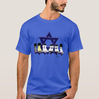 Kosher-Katten in een rij, basisstation T-shirt