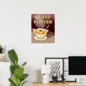 Kosher Kitchen Jewish Matzah Ball Soup Art Print (Thuiskantoor)