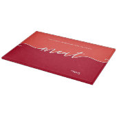 Kosher Kitchen Script Meat Red Cutting Board Snijplank (Hoek)