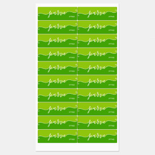 Kosher Kitchen Script Parve met Hebreeuws Green Labels