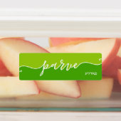 Kosher Kitchen Script Parve met Hebreeuws Green Labels (Aangebracht)