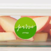 Kosher Kitchen Script w Hebreeuws Dairy Meat Parve Labels (Aangebracht)