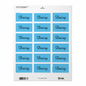 Kosher Kitchen Stickers labels zuivelmelkkoek (Full Sheet)