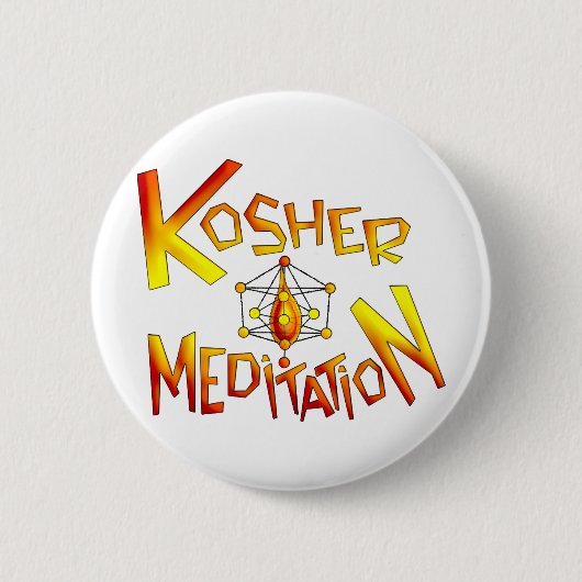 Kosher Meditation Ronde Button 5,7 Cm (Voorkant)
