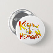 Kosher Meditation Ronde Button 5,7 Cm (Voorkant /achterkant)
