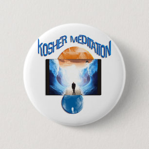 Kosher Meditation Ronde Button 5,7 Cm