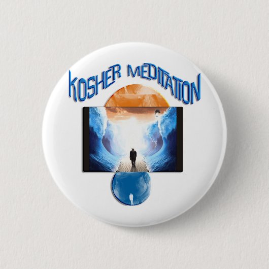 Kosher Meditation Ronde Button 5,7 Cm (Voorkant)