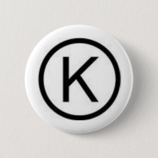 KOSHER RONDE BUTTON 5,7 CM (Voorkant)