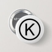 KOSHER RONDE BUTTON 5,7 CM (Voorkant /achterkant)