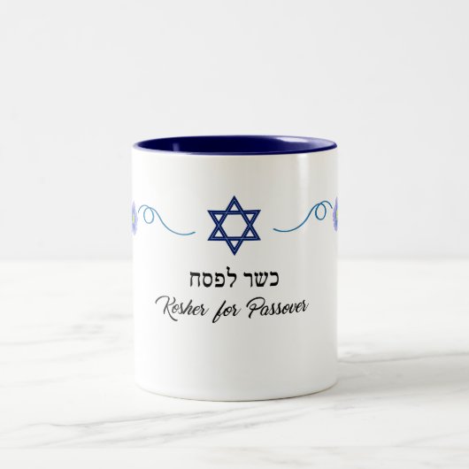 Kosher voor de Mok van twee-toonkoffie voor passer (Center)