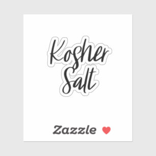 Kosher Zout Opslag Sticker