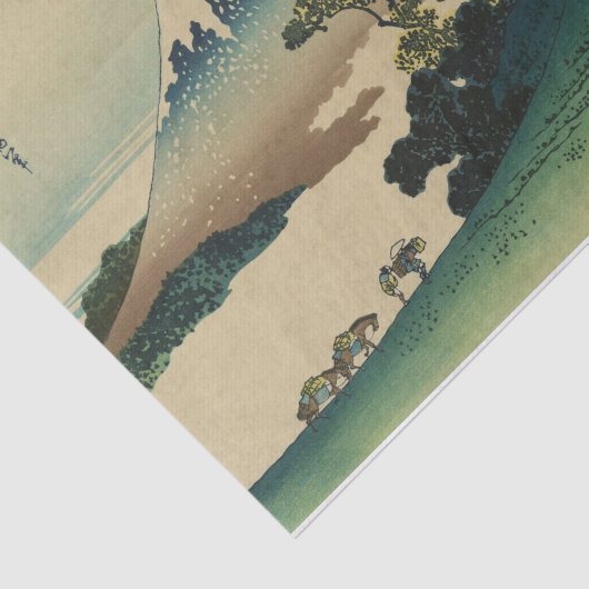 Koshu Inume-Toge door Hokusai Tissuepapier (Detail)