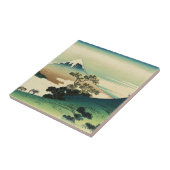 Koshu Inume Toge - Katsushika Hokusai Ukiyo-e Art Tegeltje (Zijkant)