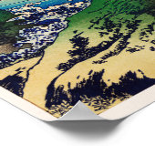 Koshu Kajikazawa door Katsushika Hokusai Poster (Hoek)